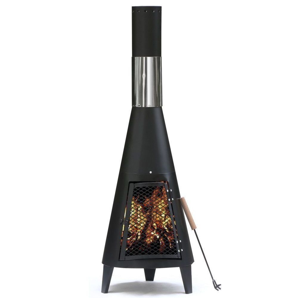 Autumn Winter Camping Firewood  Heating Fireplaces Outdoor Heater Wood Burner Steel Garden Fire Pit With Chimney