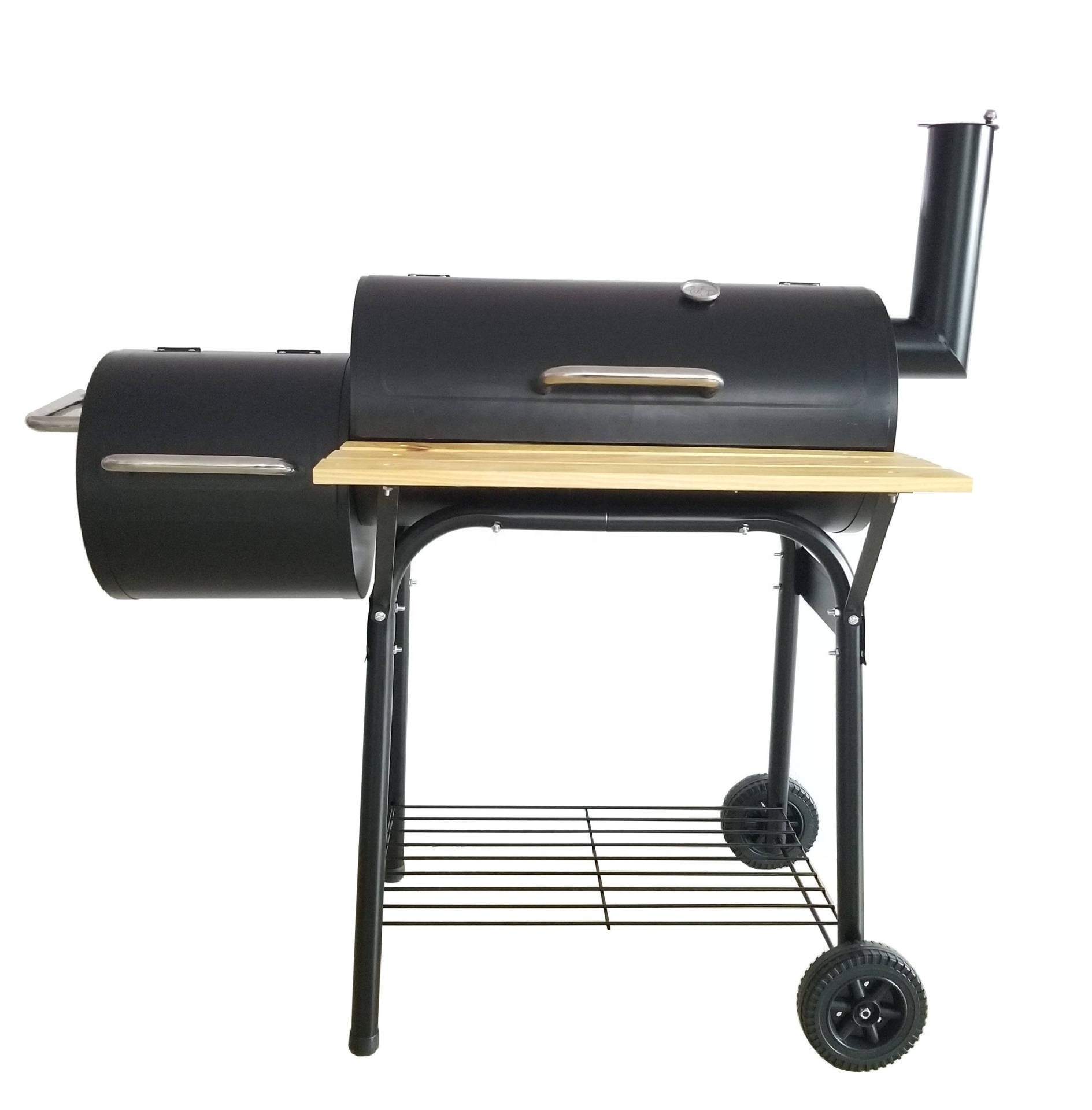 Offset Barbecue Smokers Heavy Duty Grill Charcoal Outdoor Garden Bbq Smoker Oven For Barbecue Restaurants