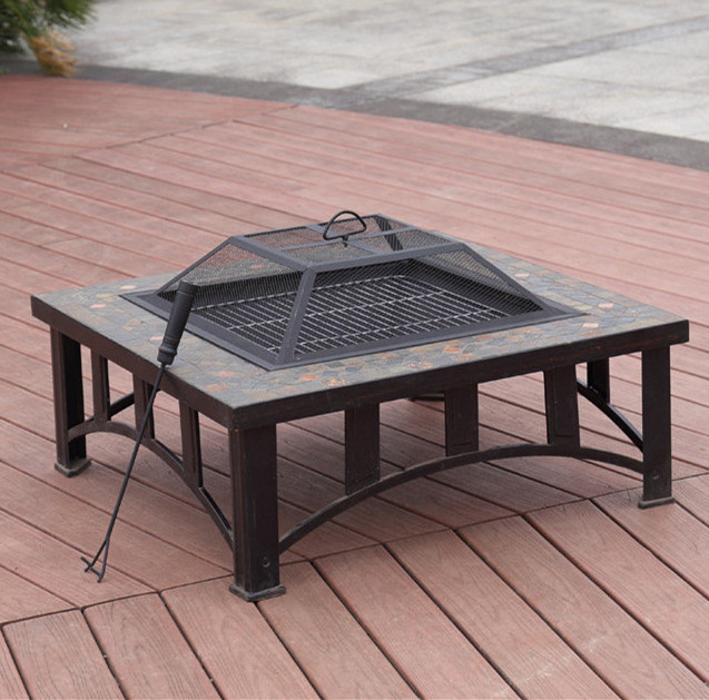 Wholesale Winter Wood Camping Burning Bonfire Factory Outdoor Stone Fireplace Surround Fire Pit