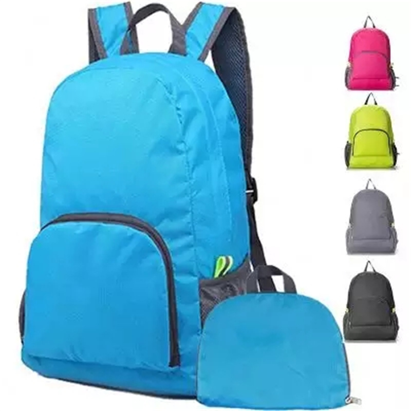 Custom logo cheap travel hiking backpacks lightweight portable outdoor bag foldable back pack fashion backpack school bags