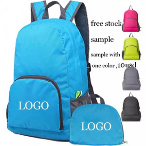 Custom logo cheap travel hiking backpacks lightweight portable outdoor bag foldable back pack fashion backpack school bags