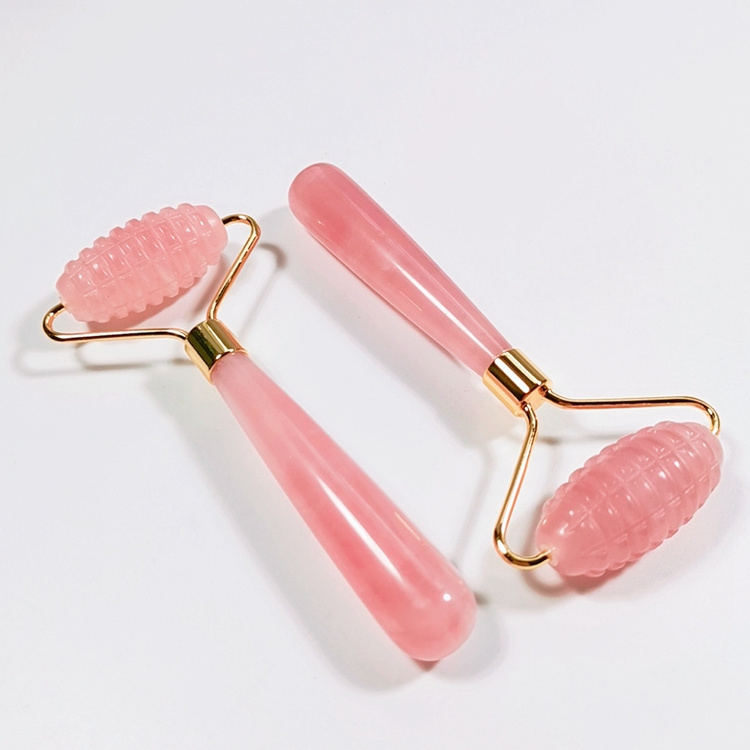 HZ Best Price Massager Rose Quartz Facial Roller & Gua Sha Set