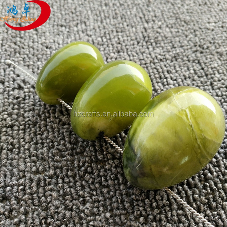 2022 Certification Amethyst Crystal Jade Egg Drilled For Yoni egg Cleaning Brush chakra set