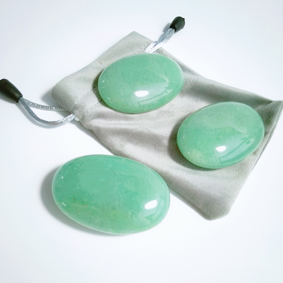 2023 Natural Healing crystal stone oval shape green aventurine Pebble stone for decoration stones and crystals