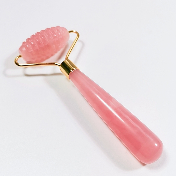 HZ Best Quality Premium Certified Rose Quartz Face Roller And Gua Sha Set With Vibration