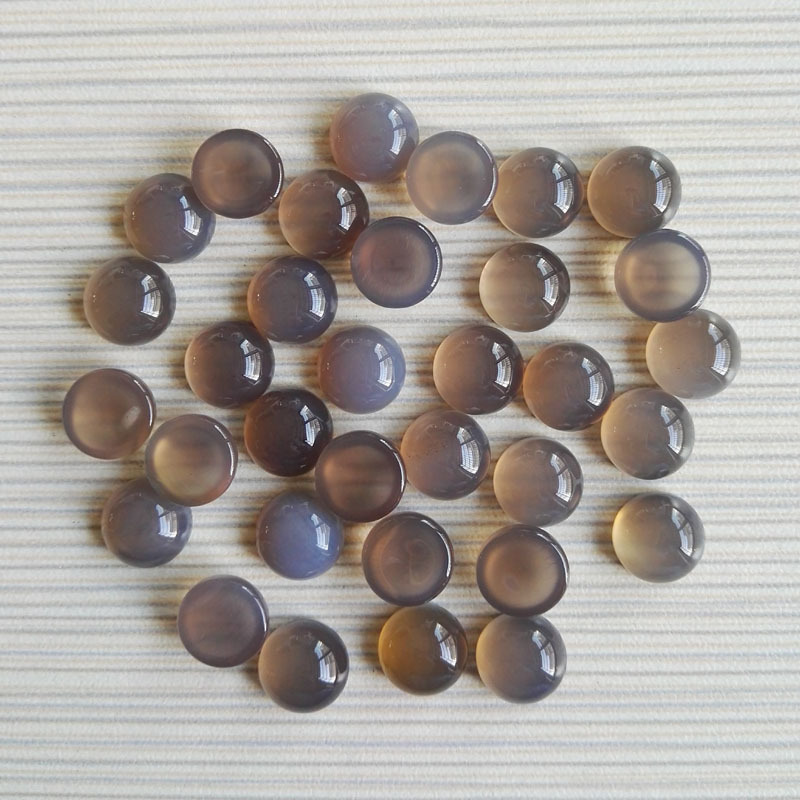 Hot sale 14mm Indian agate round cabochon created stone price per gram for necklace or bracelet Crafts