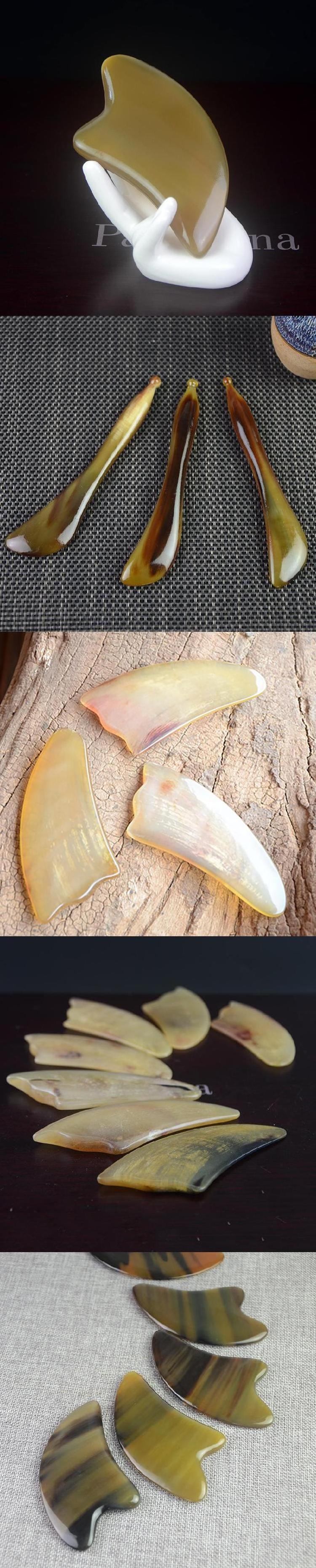 Hot Selling Rose Quartz Stone By Mount Lai OX Horn Gua Sha Tool