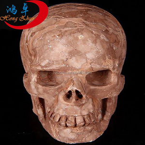 HZ fossil wood Crystal Skull Wholesale Hand Carved Crystal Skull for sale