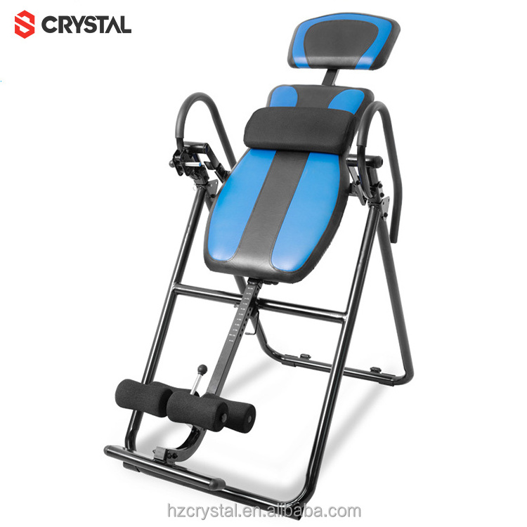 SJ-9750 CRYSTAL Heavy Duty Gravity Back Pain Relief Ab Stamina Inverse Inversion Table Therapy