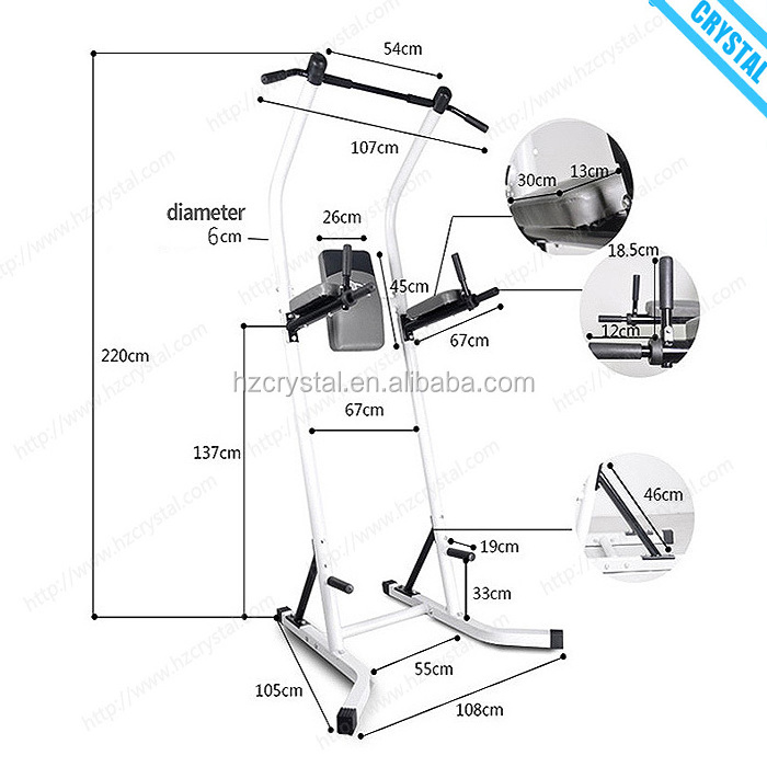 SJ-600 Cheap price heavy duty multi gym pull up station/ chin up bar with dip