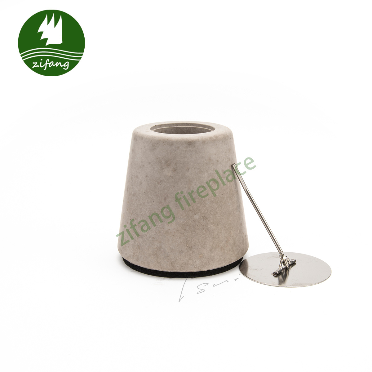 New Design Western hot selling high temperature cement Concrete Mini Desktop Tabletop Table Top Bioethanol Firepit Fire Pit Bowl