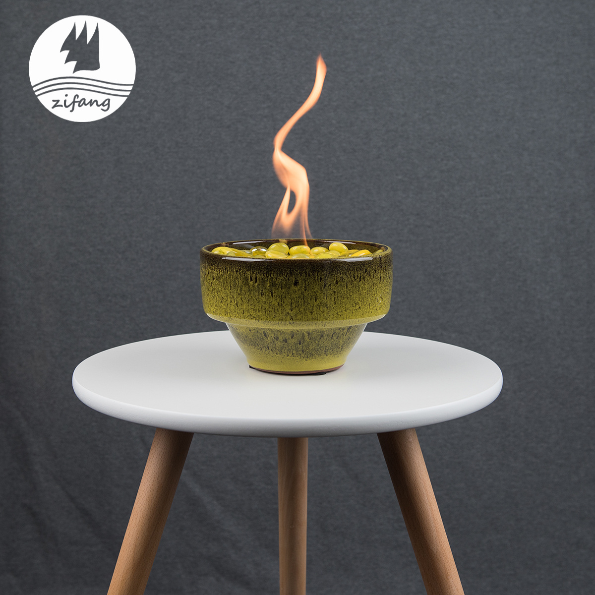 Cheap and practical tabletop garden bioethanol fireplace ceramic indoor tabletop fireplace