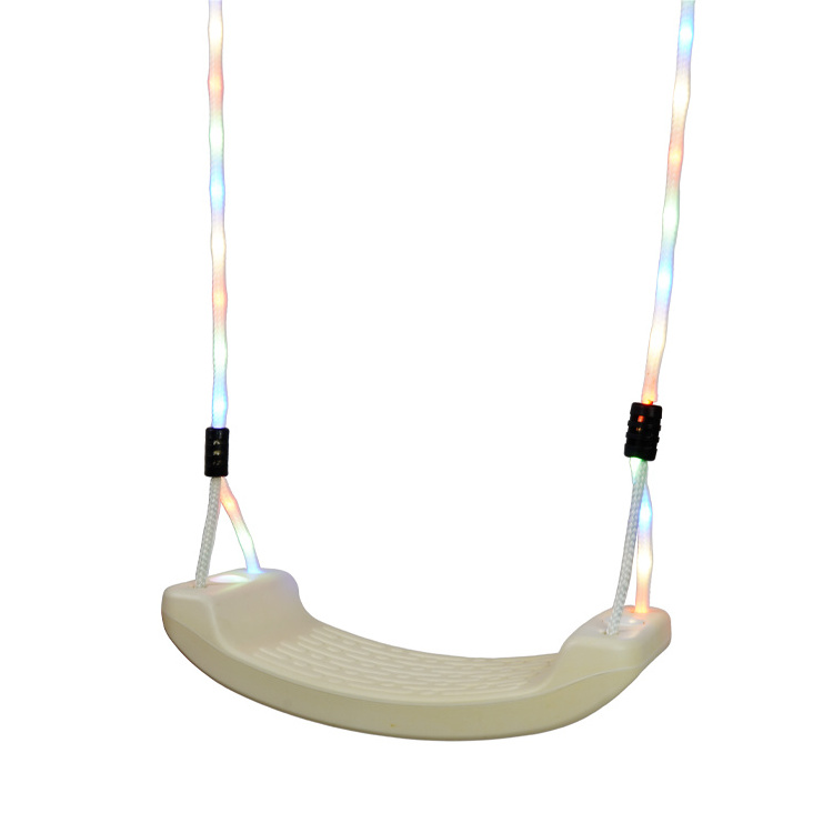 Outdoor Garden Light Up Glow Led Illuminated Swing Seat Set For Kids Leisure