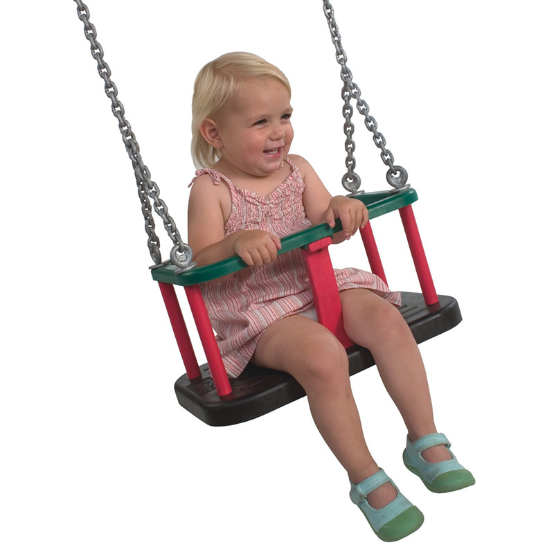 New Design Outdoor Garden Baby Swing Adjustable Seat Belt Chain Rubber Baby Swing