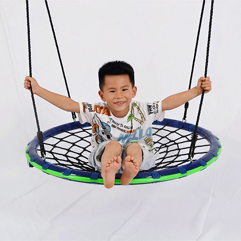 Factory Direct Sale Led Lighting Swing Adjustable Outdoor Garden Round Kids Led Net Swing