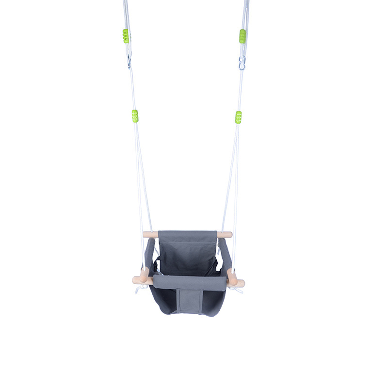 New High Quality Durable Canvas Wooden Hanging Belt Safety Belt Baby Swing