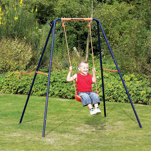 Factory Manufacturer Wholesale Outdoor Garden Metal Swing Stand Single Swing Baby Toys Metal Swing Stand