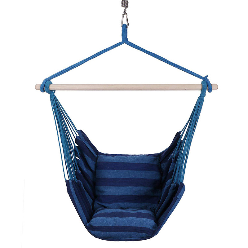 Hot Sale Wholesale Outdoor Garden Comfort Hanging Cotton Canvas Portable Camping Hammock Swing Chair