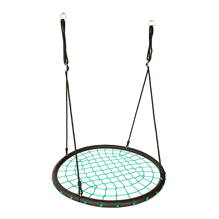 Factory Direct Sale Portable Outdoor Hanging Home Garden Children Round Braided Rope Swing