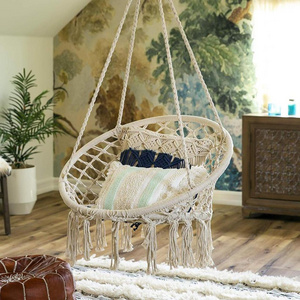 Customize Indoor Swings Macrame Hammock Chair For Living Room