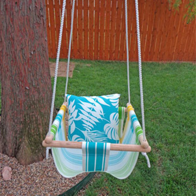 Wholesale Fashion Durable Hanging Indoor Outdoor Garden Adjustable Canvas Baby Swing