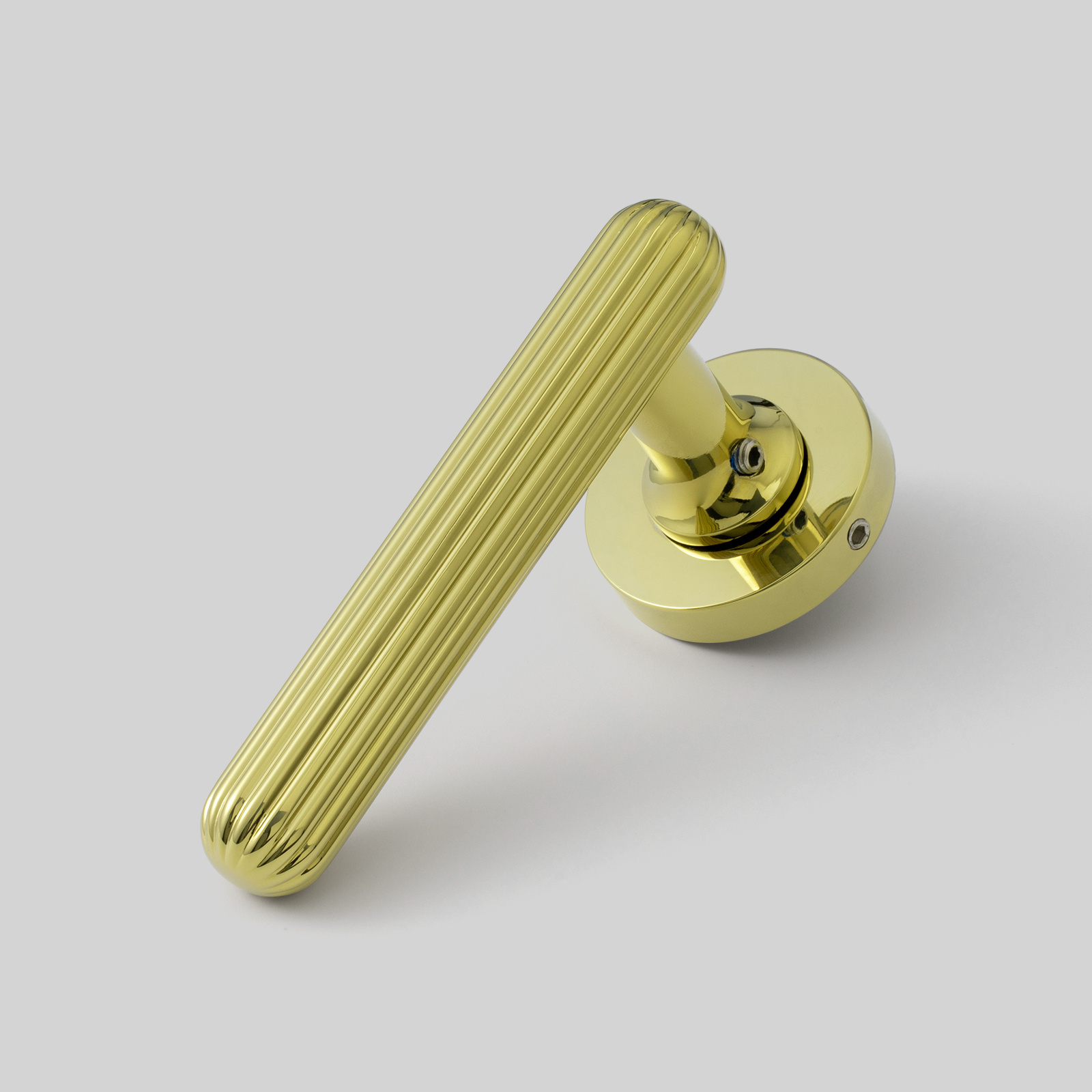 GOO-Ki PVD GOLD MINIMALIST BEDROOM WOODEN DOOR HANDLE UNIVERSAL PRIVACY LATCH