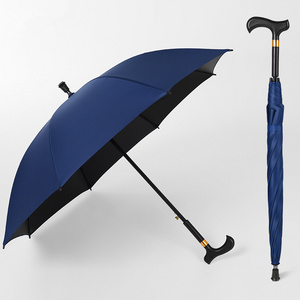 Heavy-Duty Frame- Ideal Father's Gift Lightweight Walking Sticks Umbrella Windbreak Ribs Walking Cane Umbrella