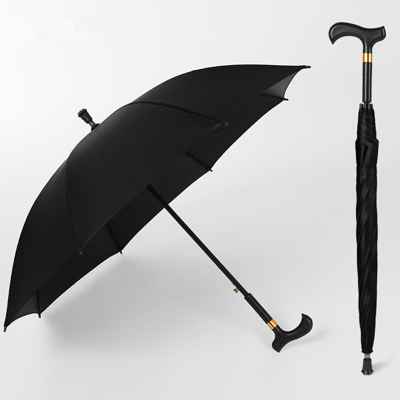 Heavy-Duty Frame- Ideal Father's Gift Lightweight Walking Sticks Umbrella Windbreak Ribs Walking Cane Umbrella