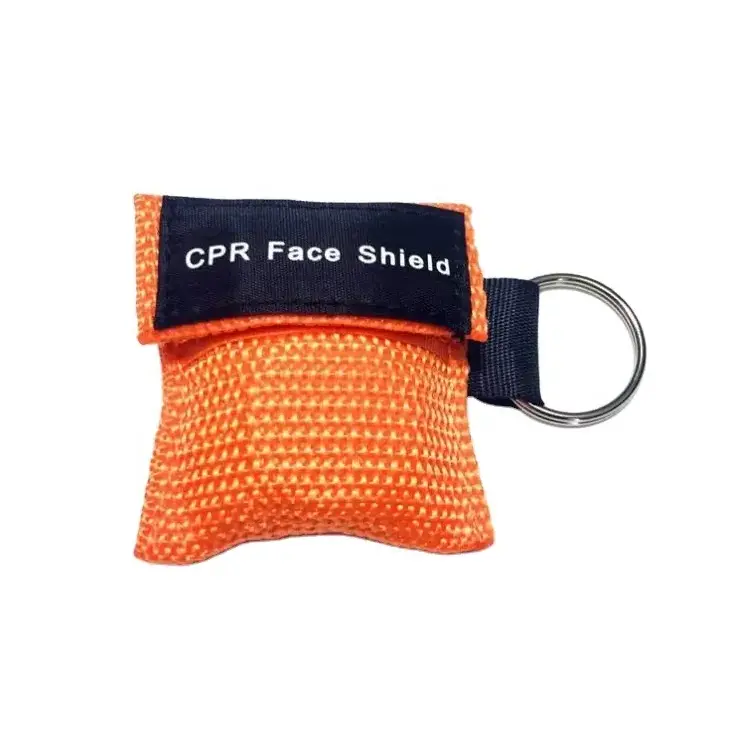 Wholesale Outdoor Keychain Pocket CPR Mask Face Shield Mask Life Kiss One Way Valve for Emergency Rescue And First Aid Train