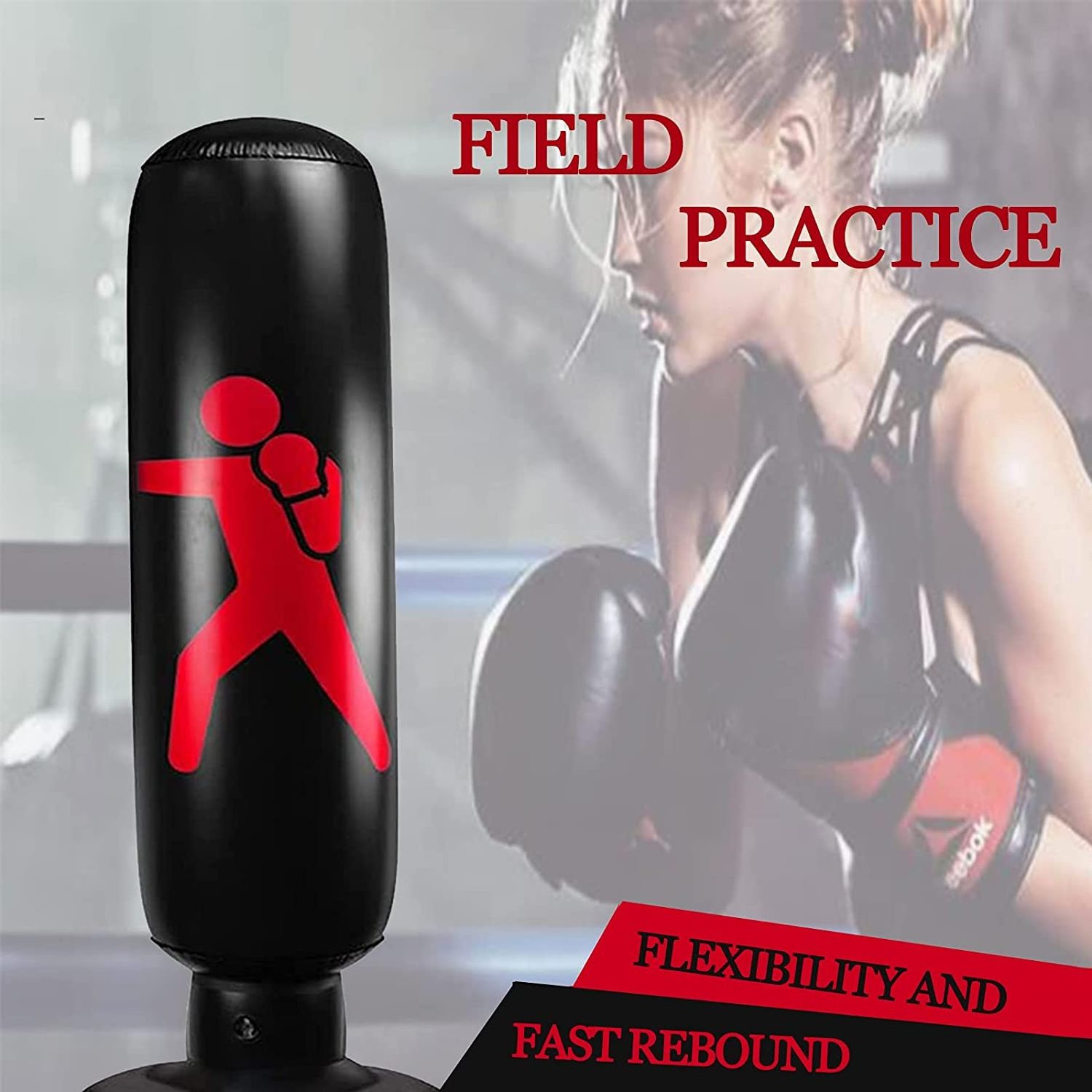 Hot Sale 160Cm Pvc Freestanding Punch Bag Boxing Bags Kids Inflatable Punching Bag