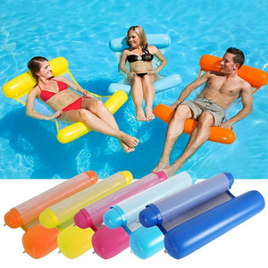 120X70Cm  4-In-1 Multi Inflatable Mesh Water Hammock Swimming Ring Pool Float Bed Chair