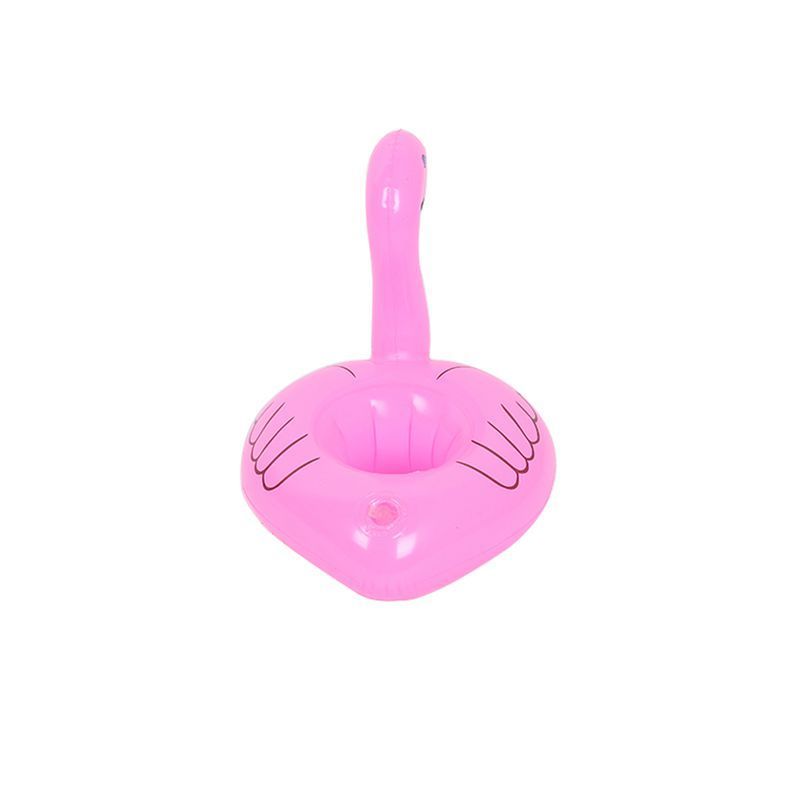 Kids bath toy inflatable small pink flamingo cup holder pvvc inflatable drink holder