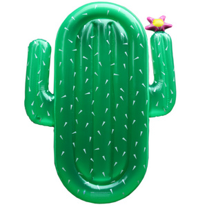 Inflatable Giant Cactus Pool Floats 65inch Raft Green Lounge for Summer Beach Pool Party Swimming Ring