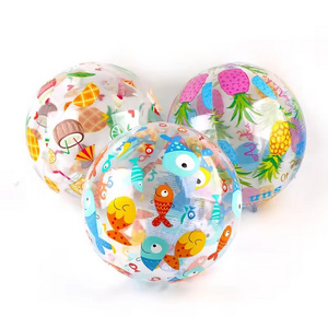 Pool Accessories 35Cm Inflatable Transparent Beach Ball For Kids Toys