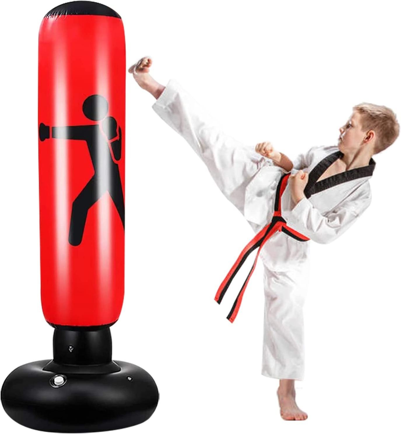 2022 Factory Hot Sale 160Cm Pvc Adult Inflatable Free Standing Punching Bag Training