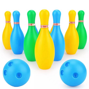 Hot sale Indoor Outdoor Bowling Pins Set Sport Toys Game Bowling Ball 15cm