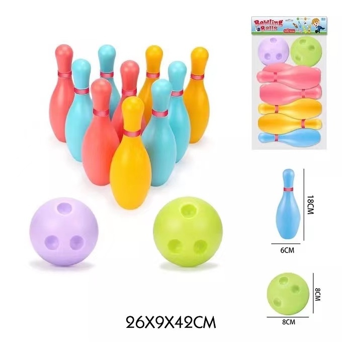 Hot sale Indoor Outdoor Bowling Pins Set Sport Toys Game Bowling Ball 15cm