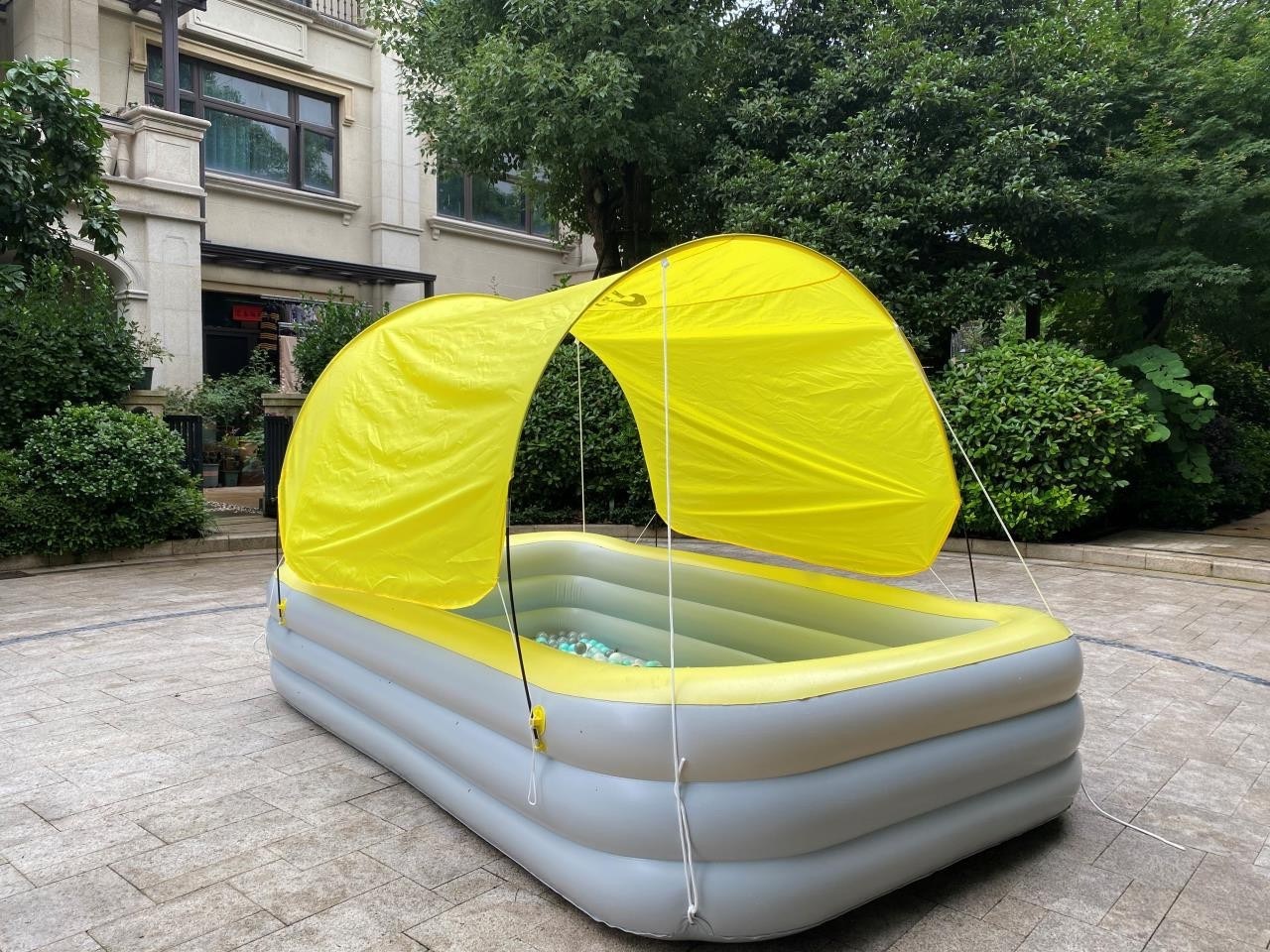 Summer Outdoor Use Inflatable Kids Pool Swimming Outdoor with Canopy