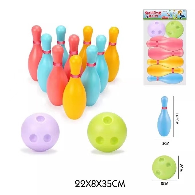 Hot sale Indoor Outdoor Bowling Pins Set Sport Toys Game Bowling Ball 15cm