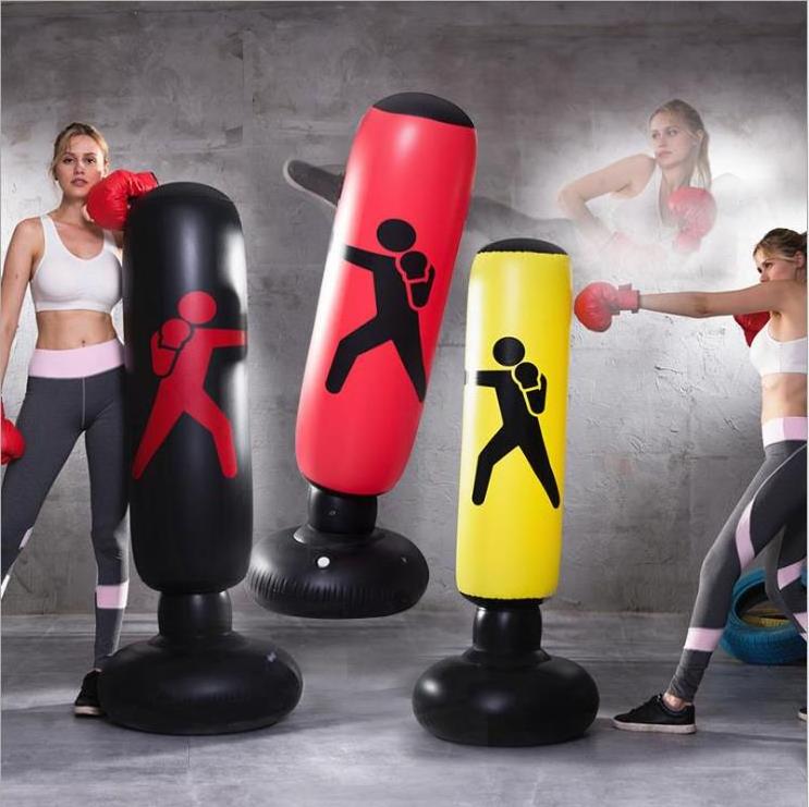 Hot Sale 160Cm Pvc Freestanding Punch Bag Boxing Bags Kids Inflatable Punching Bag