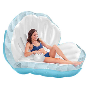 Inflatable Seashell Pool Float clam shell pearl inflatable pool float air matress