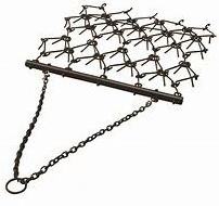 6-1/2' x 4' Long Drag Chain Harrow Landscape Lawn Arena ATV Rake