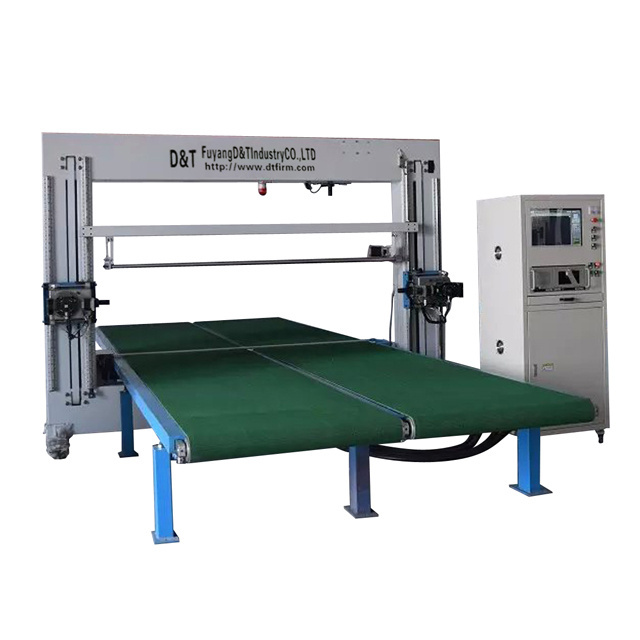 D&T high quality CNC New Design Foam Cut Oscillating Blade Foam Cutting Machine for Polyurethane Foam Cutter