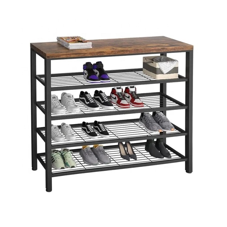 modern shoe cabinet living room furniture display racks hotel shoe storage bench metal shoe racks