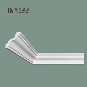 HZ Decovision 2034 Polyurethane molding promotion light and stable fireproof 3d decorative building materials PU molding