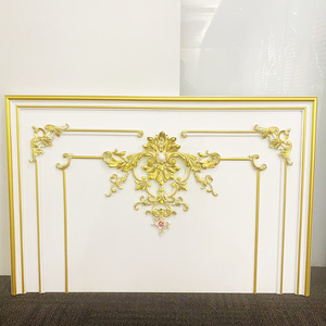 Decovision Golden coated Polyurethane Cornice Moulding for wall decovration