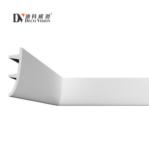 DecoVision DV-1048 2400*100*89mm New arrival decorative lighting led polystyrene cornice foam plastic crown ceiling moulding