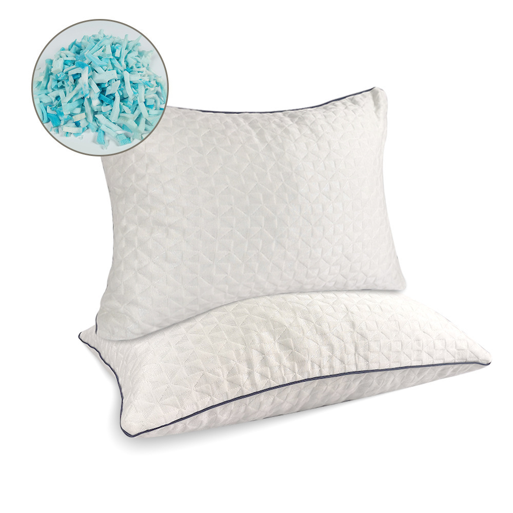 bamboo shreddded Diced memory foam gel pillow