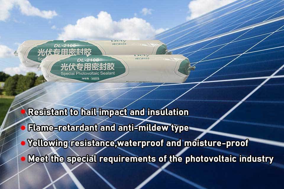 High Temperature black rtv waterproof Silicone Sealant for PV Module