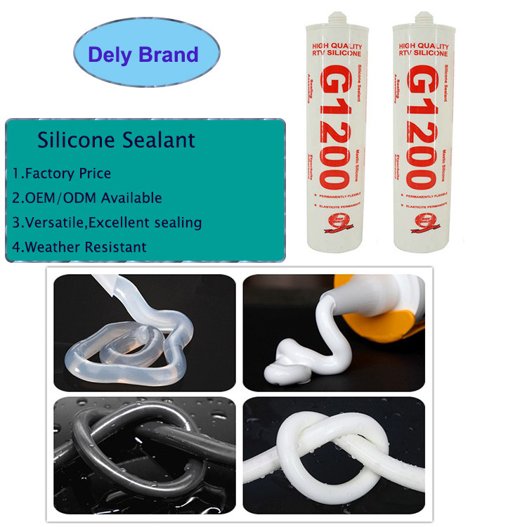 Manufacturer Price Clear Silicon 1200 Silicone Sealant Rtv Silicone